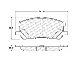 StopTech Brake Pads for Honda Civic 2006-2011, Front, Ceramic, 105.1005