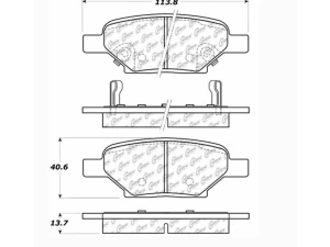 StopTech Brake Pads - Ceramic, Front, Black for Honda Civic 2016-2021 105.1033 - 105.10330 - Image 3