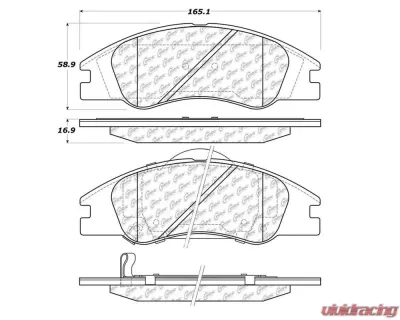 StopTech Brake Rotor, Front, Silver, for Honda Civic 2006-2011, 105.1074 - 105.10740