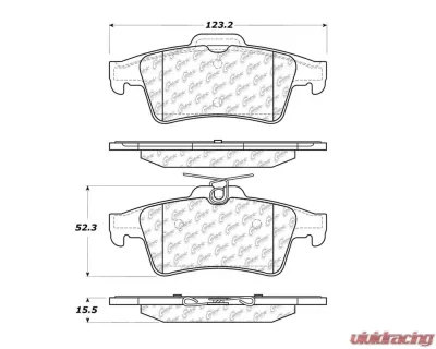 StopTech Brake Rotor, Front, Silver, for Ford Mustang 2015-2023, 105.1095 - 105.10950