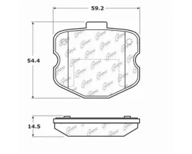 StopTech Brake Rotor, Front, Slotted, Red, Honda Civic 2006-2011, 105.1185