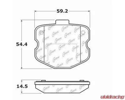 StopTech PosiQuiet Ceramic Brake Pads Rear for Chevrolet Corvette 2006-2011, 105.11851 - 105.11851