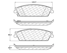 StopTech Brake Rotor, Front, Silver, for Ford Mustang 2015-2023, 105.1194