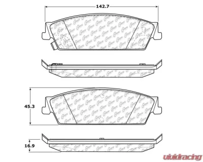 StopTech Brake Rotor, Front, Silver, for Ford Mustang 2015-2023, 105.1194 - 105.11940