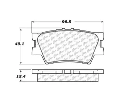 StopTech Brake Pads for Honda Civic 2006-2011, Ceramic, Front - 105.1212