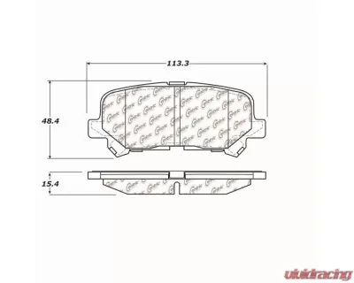 StopTech Brake Rotors, Front, Black, Ford Mustang 2015-2023, 105.1281 - 105.12810