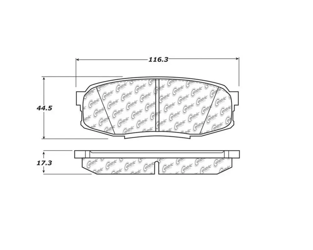 StopTech Brake Pads - Front, Ceramic, Red for Honda Civic 2006-2011 105.1304 - 105.13040