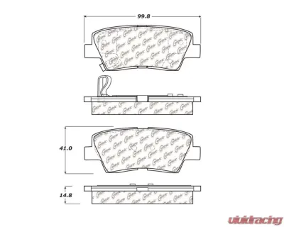 StopTech Brake Pads for Honda Civic 2006-2011, Ceramic, Front, 105.1313 - 105.13130