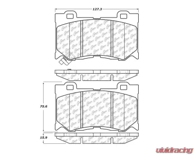 StopTech Brake Rotor Set for Honda Civic 2006-2011, Vented, 105.1346 - 105.13460