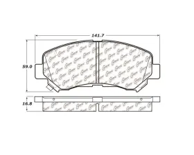 StopTech Brake Pads, Front, Ceramic, Ford Mustang 2015-2023, 105.1374