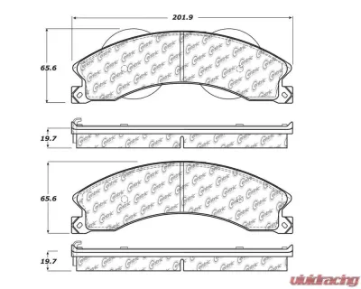 StopTech Brake Pads - Performance, Front, Ceramic, Honda Civic 2006-2011, 105.1411 - 105.14110