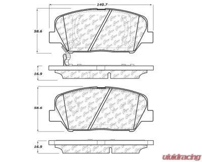 StopTech Brake Rotor, Front, Silver, for Ford Mustang 2015-2023, 105.1413 - 105.14130