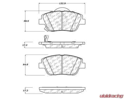 StopTech Brake Rotor, Front, Silver, for Ford Mustang 2015-2023, 105.1444 - 105.14440
