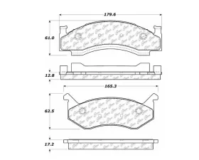 StopTech Performance Brake Pads for Honda Civic 2006-2011, Red, 106.0123