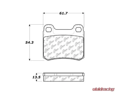 StopTech Brake Pads - Front, Ceramic, Red for Honda Civic 2006-2011 106.0335 - 106.03350