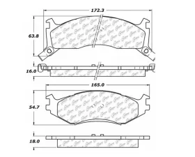 StopTech Brake Pads for Ford Mustang 2015-2023, Ceramic, Front, 106.0524