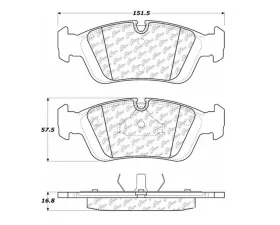 StopTech Brake Rotor Set - Front, Silver, for Honda Civic 2006-2011, 106.0558