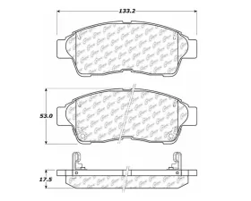 StopTech Brake Pads for Ford Mustang 2015-2023, Red, Front - 106.0562