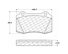 StopTech Brake Pads for Honda Civic 2006-2011, Ceramic, Front, 106.0592