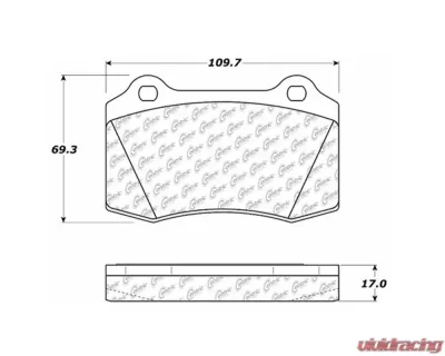 StopTech Brake Pads for Honda Civic 2006-2011, Ceramic, Front, 106.0592 - 106.05920