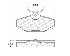StopTech Brake Pads for Honda Civic 2006-2011, Front, Red, 106.061