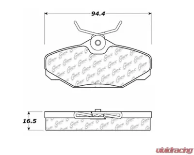 StopTech Brake Pads for Honda Civic 2006-2011, Front, Red, 106.061 - 106.06100
