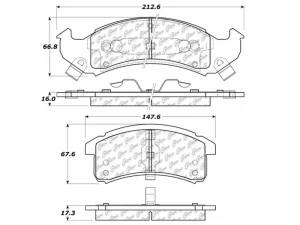 StopTech Brake Pads for Ford Mustang 2015-2023, Ceramic, Front, 106.0623 - 106.06230 - Image 2