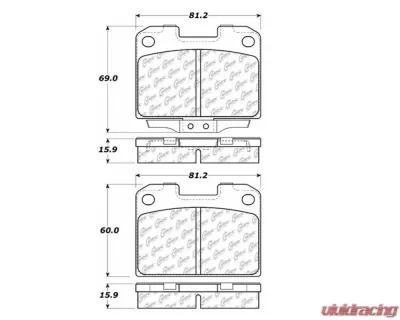 StopTech Brake Pads Front for Honda Civic 2006-2011, Ceramic, 106.0631 - 106.06310