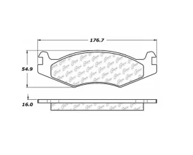 StopTech Performance Brake Pads for Honda Civic 2006-2011, Red 106.0651