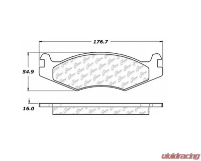 StopTech Performance Brake Pads for Honda Civic 2006-2011, Red 106.0651 - 106.06510