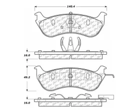 StopTech Performance Brake Pads for Honda Civic 2006-2011, Red 106.0674
