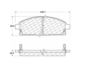 StopTech Brake Pads - Front - Red - Honda Civic 2006-2011 - 106.0691