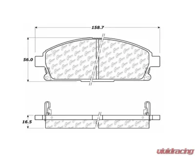 StopTech Brake Pads - Front - Red - Honda Civic 2006-2011 - 106.0691 - 106.06910