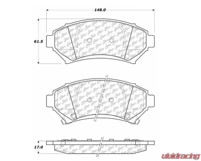 StopTech Brake Rotor Set, Front, Silver, for Nissan 350Z 2003-2009 - 106.0699 - 106.06990