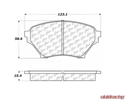 StopTech Brake Pads for Honda Civic 2006-2011, Ceramic, Front, 106.089 - 106.08900