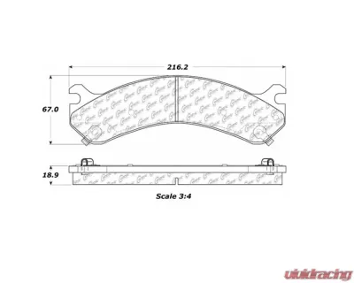 StopTech Brake Pads - Front, Ceramic, Red, for Honda Civic 2006-2011 106.0909 - 106.09090