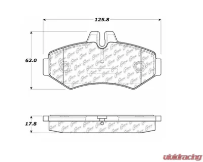 StopTech Brake Pads, Front, Ceramic, Black, Honda Civic 2006-2011, 106.0928 - 106.09280