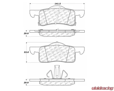 StopTech Brake Rotor, Front, Silver, Ford Mustang 2015-2023, 106.0935 - 106.09350