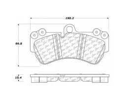 StopTech Brake Pads for Honda Civic 2006-2011, Ceramic, Front - 106.1007