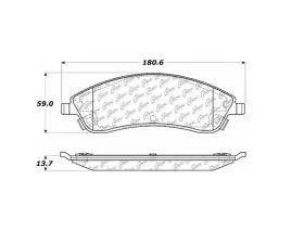 StopTech Performance Brake Pads for Honda Civic 2006-2011, Ceramic 106.1019