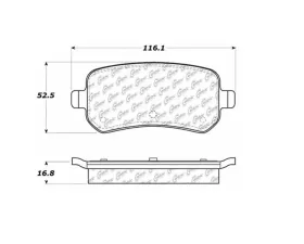StopTech Performance Brake Pads - Front for Ford Mustang 2015-2021, Red 106.1021