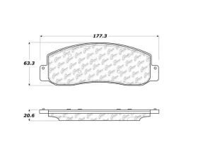 StopTech Brake Pads - High-Performance for Honda Civic 2006-2011, 106.1069