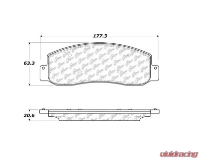 StopTech Brake Pads - High-Performance for Honda Civic 2006-2011, 106.1069 - 106.10690