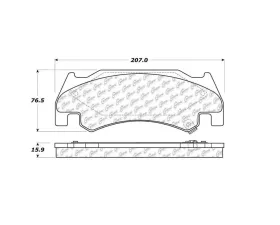 StopTech Brake Pads for Honda Civic 2006-2011, Ceramic, Front, 106.1085
