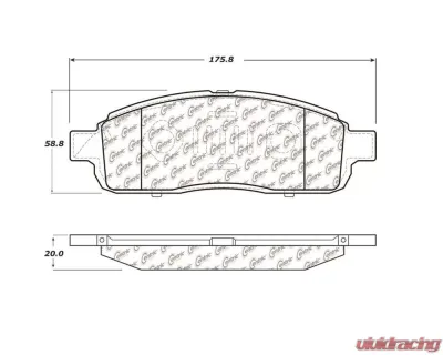 StopTech Performance Brake Pads for Audi A4 2002-2008, Front, 106.1392 - 106.13920