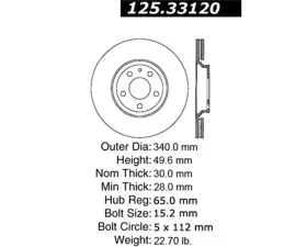 StopTech Performance Brake Pads - Front - Red - BMW 3 Series 2007-2013 125.3312