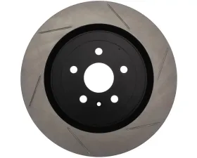 StopTech Sport Slotted Brake Rotor Rear Left for Honda Civic 2006-2011, Black, 126.62119SL