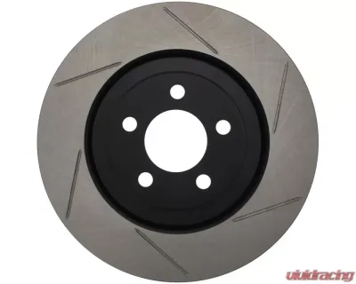 StopTech Sport Slotted Brake Rotor Front Left for Honda Civic 2006-2011, Gray, 126.63061SL - 126.63061SL