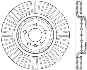 StopTech Sport Slotted Brake Rotor Front Left Dodge Charger 2014-2021, 126.63086SL