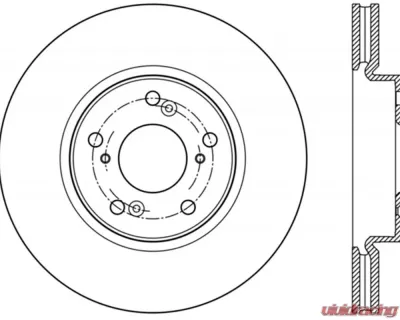 StopTech Sport Drilled/Slotted Brake Rotor Front Left Honda Accord 2013-2021 127.40086L - 127.40086L